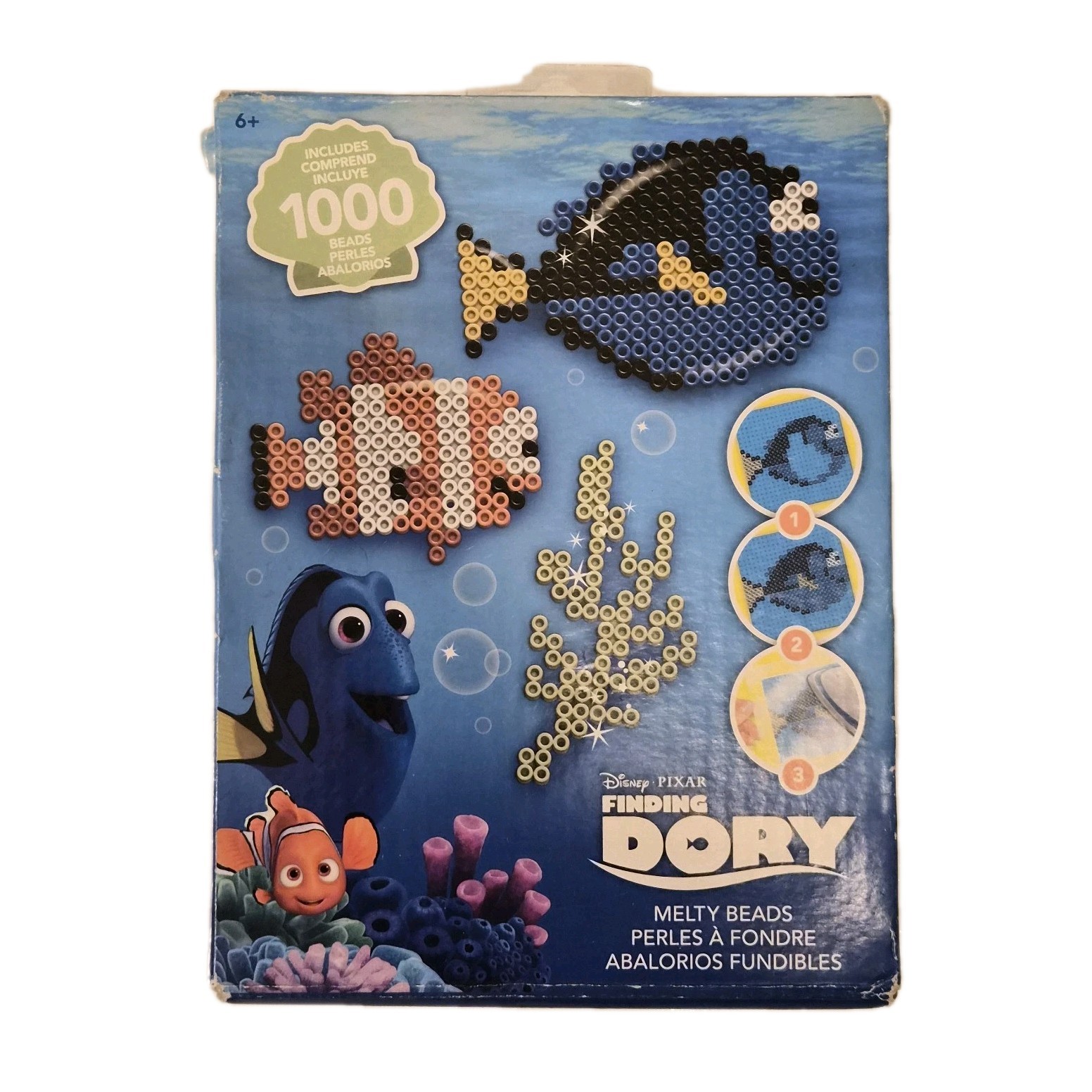 Disney Pixar Finding Nemo Dory Melty Beads Perler Craft Kit 1000 Beads New NIB