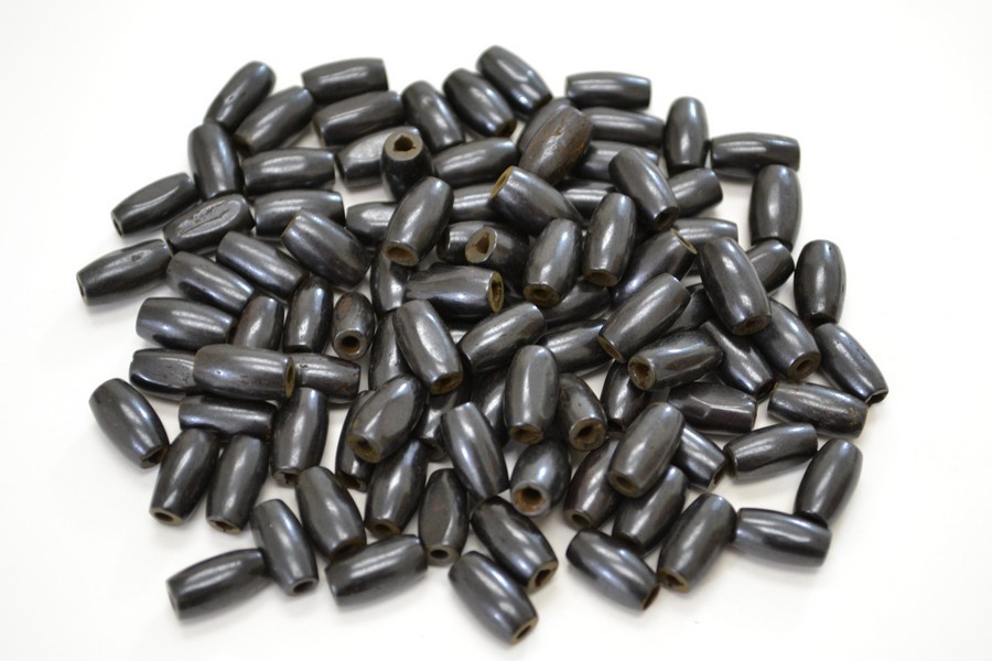 500 PCS BLACK BUFFALO BONE HAIR PIPE CHOKER BEADS PENDANTS 1/2″