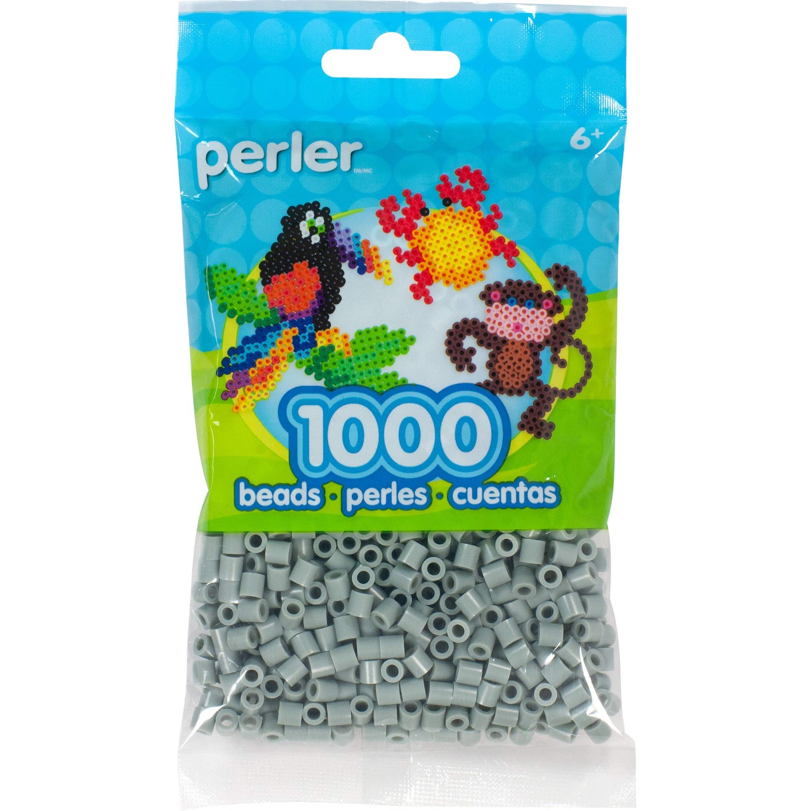 Perler Beads, Gray Small 1000 Count,