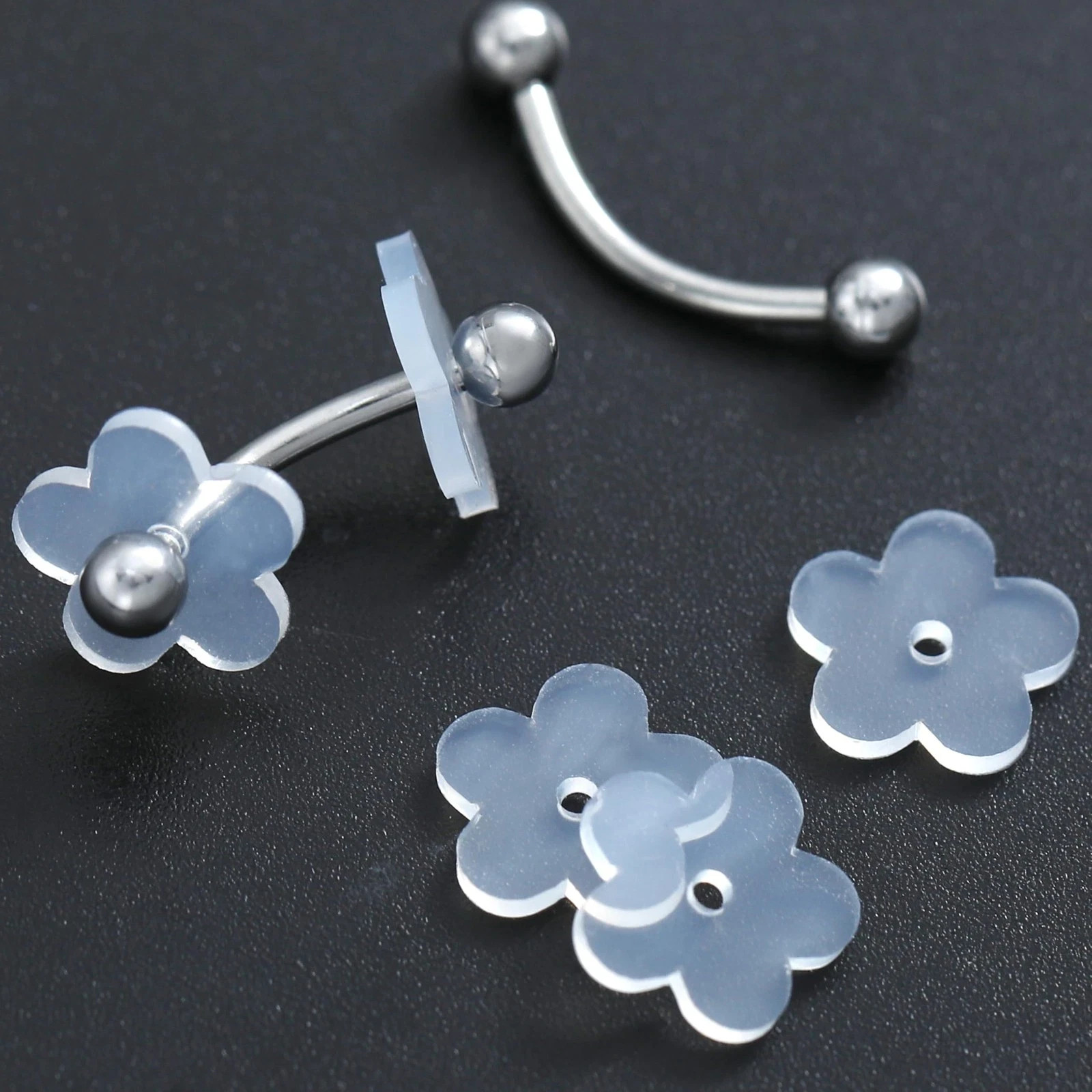 Silicone Earring Backs with Support Patches, Clear Discs Stabilizer Pads for