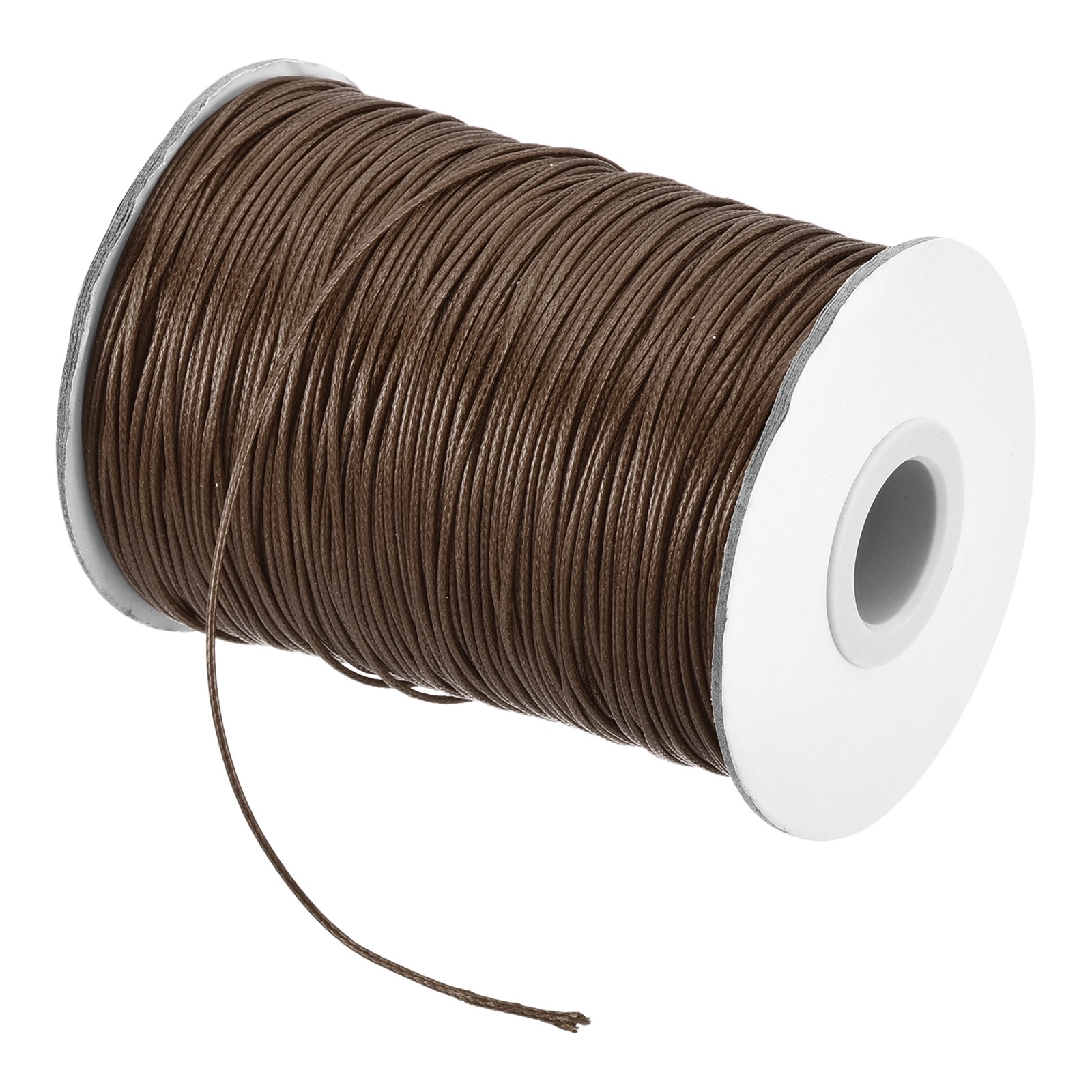 Dark Brown 0.8mm Waxed Cord 175 Yard Wax Bead Thread String for Jewelry Make