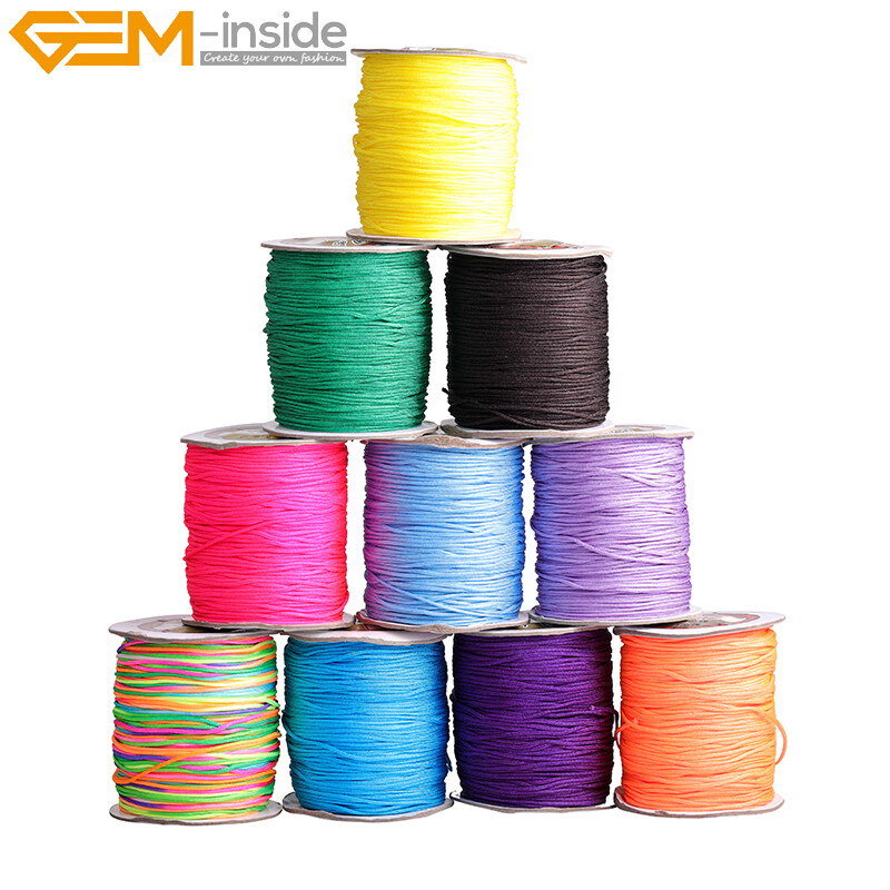 1.5mm Nylon Beading Cord Braided Knotting Cord Jewelry Making 130 Meters 1 Piece