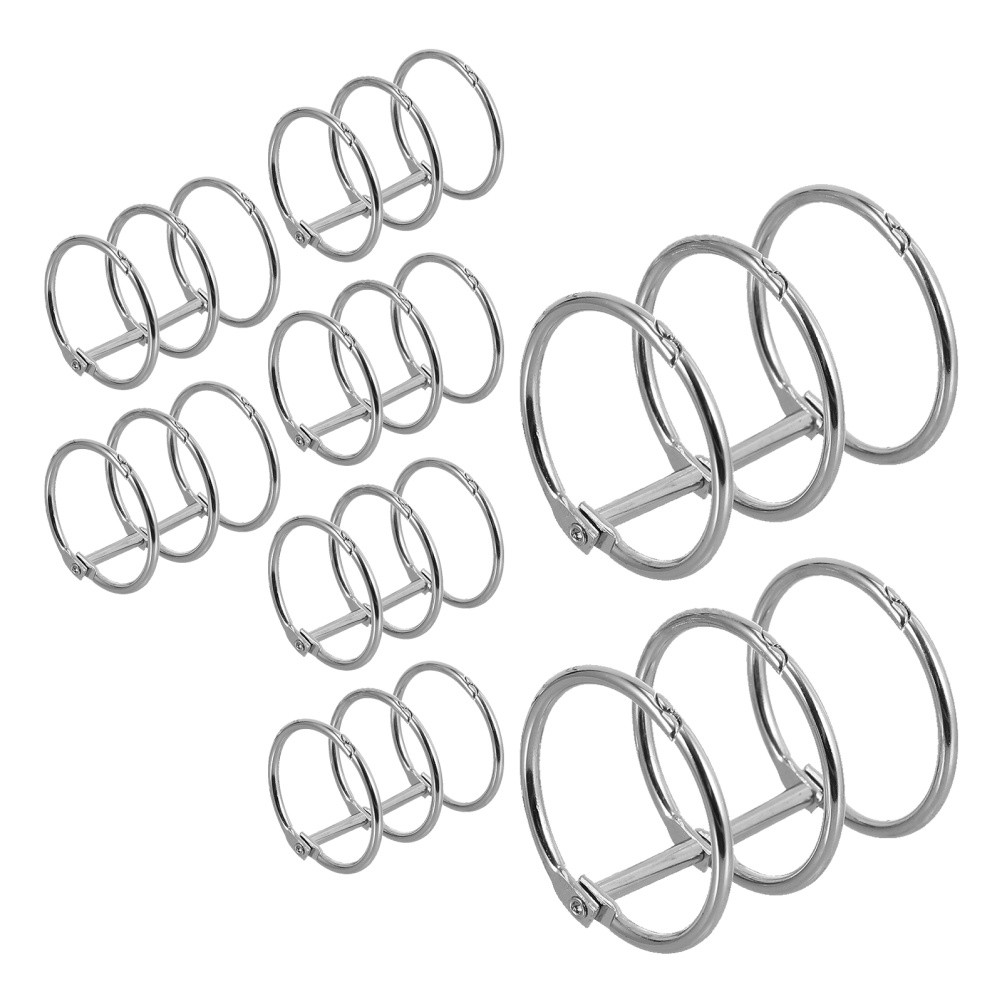 8 Pcs Photo Album Binder Easy-to-Use Rings Binding Spine Organizer