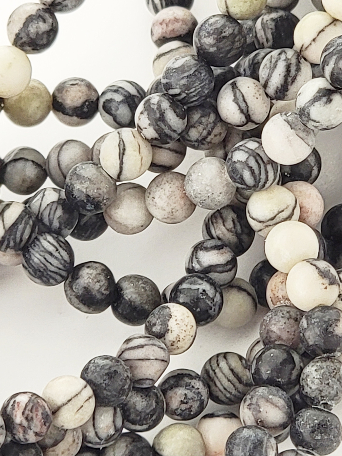Spiderweb Jasper Beads Spider’s Web Natural Smooth Round 4mm Spider Web