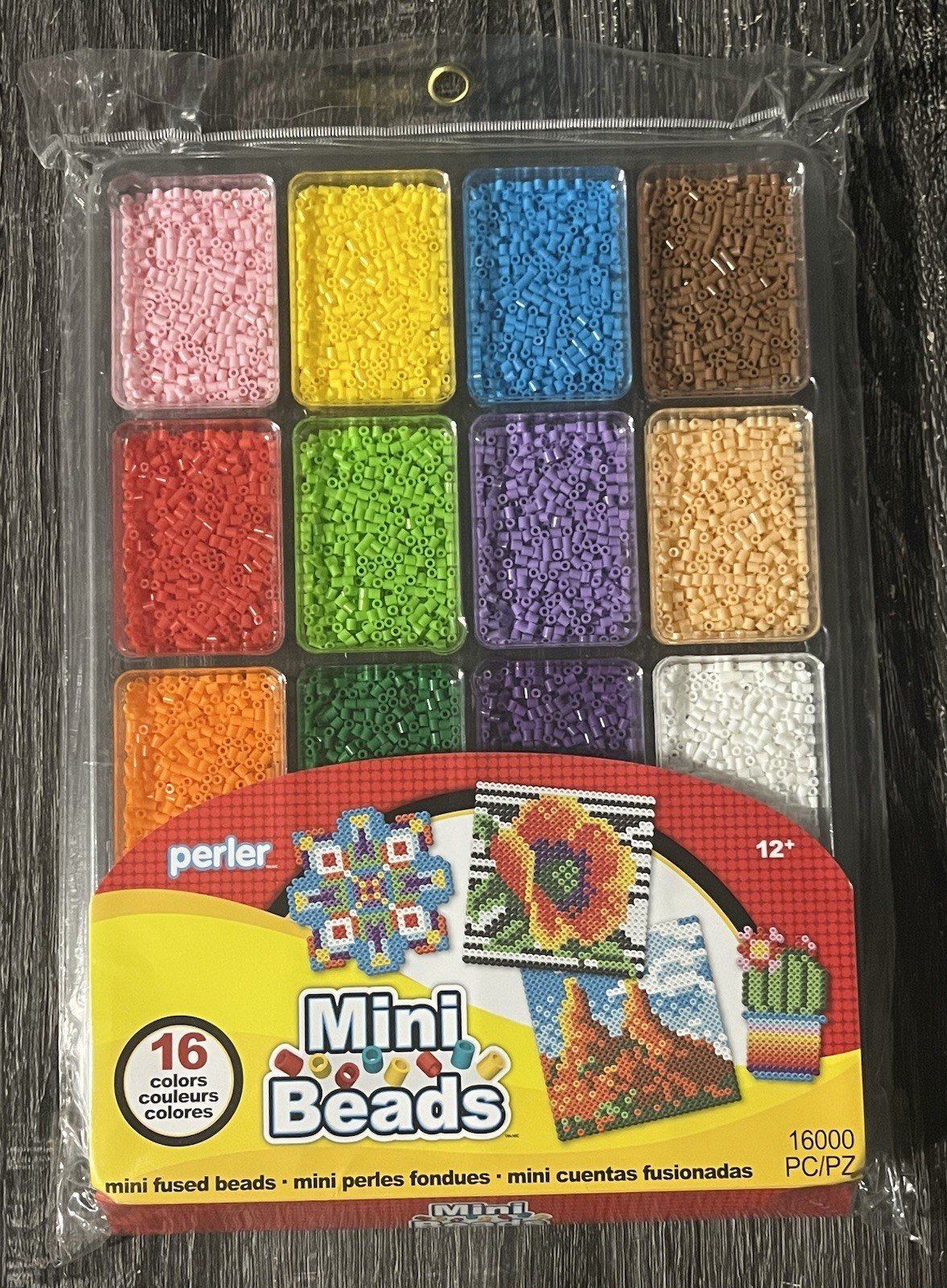 Perler Mini Beads Fused Bead Tray 16,000 Pack – Summer Colors