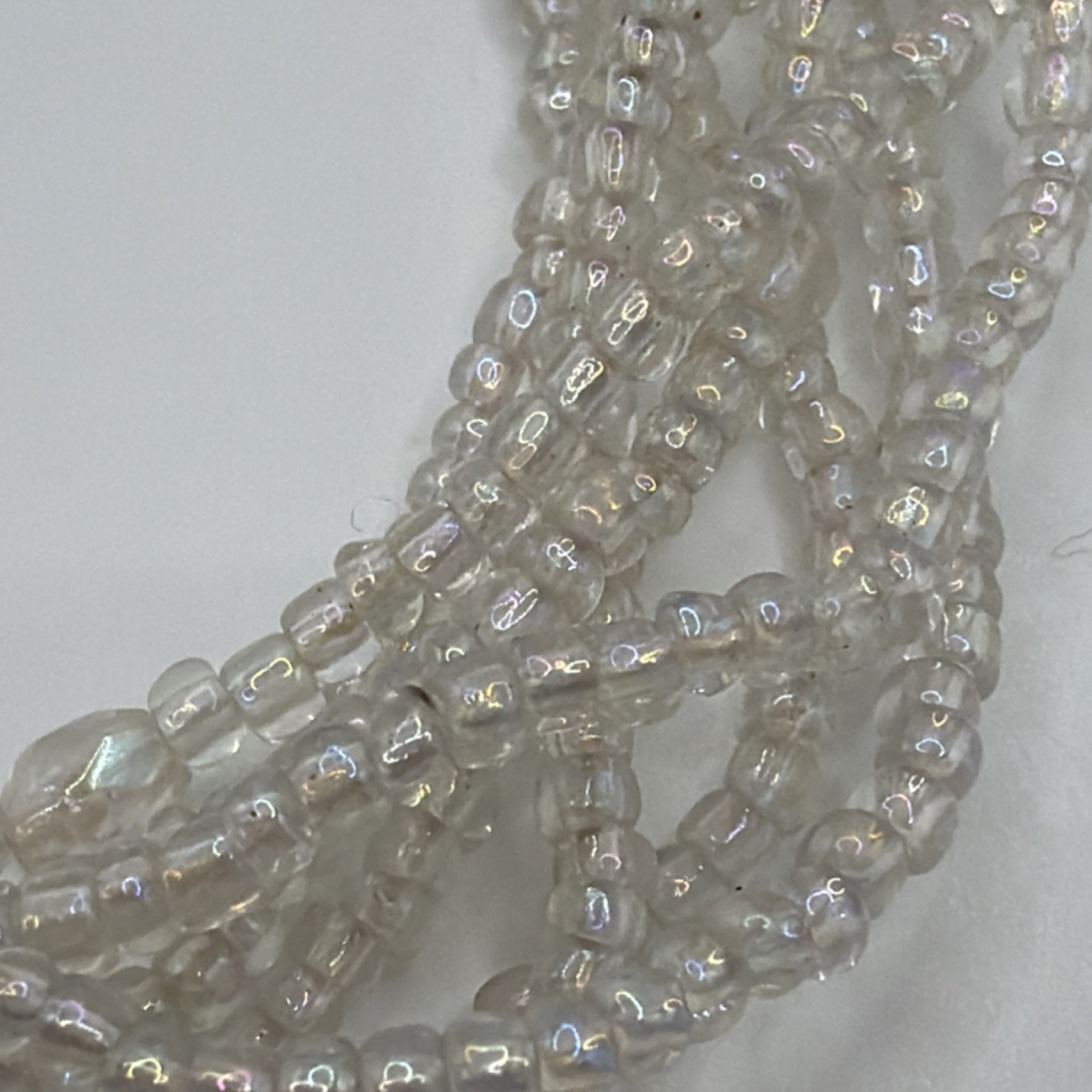 Clear Glass Round Seed Beads Strand 2-2.9mm Transparent for Jewelry Making