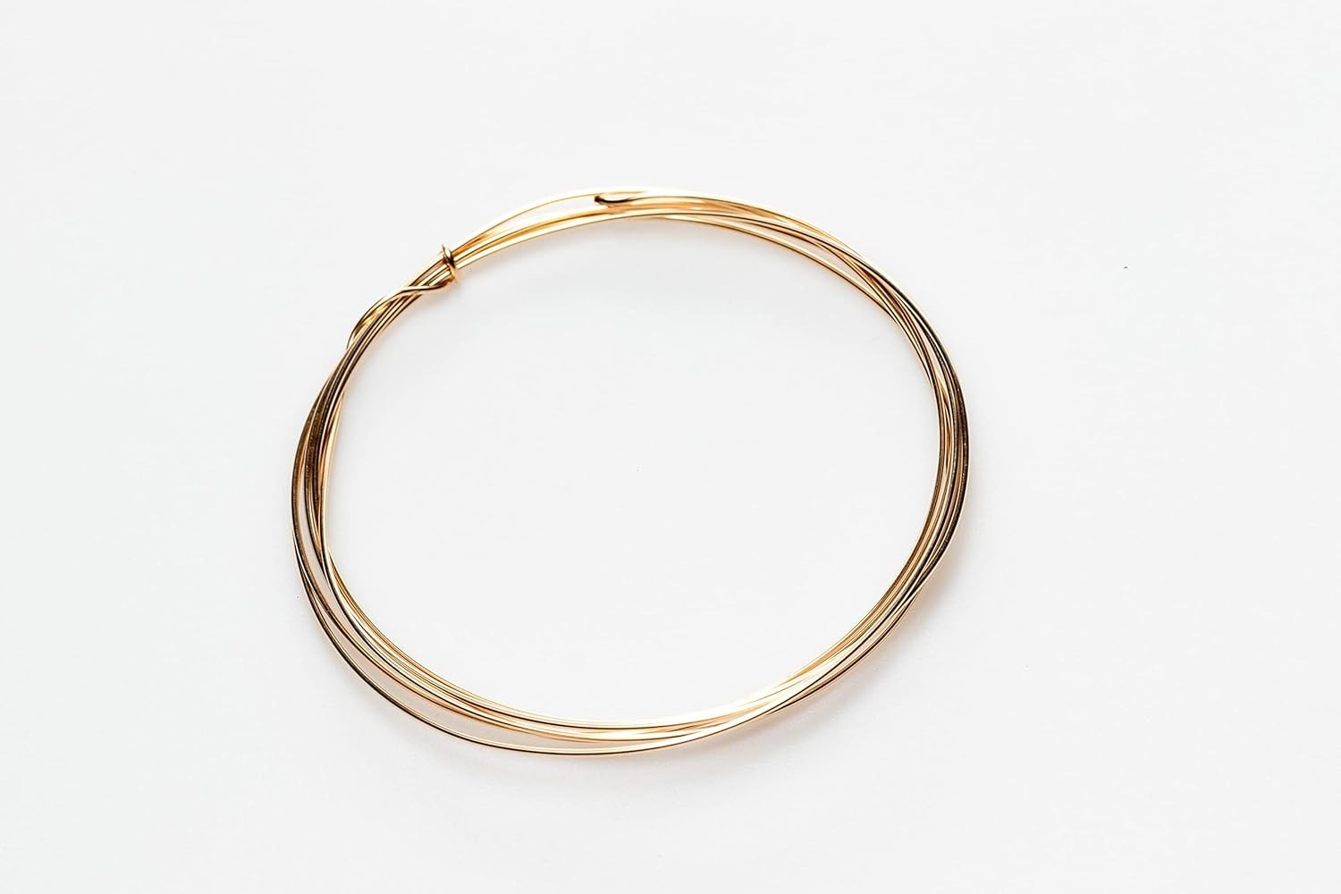 Lightweight 5FT 18 Gauge Yellow Gold Filled Wire – Half Hard for Crafts