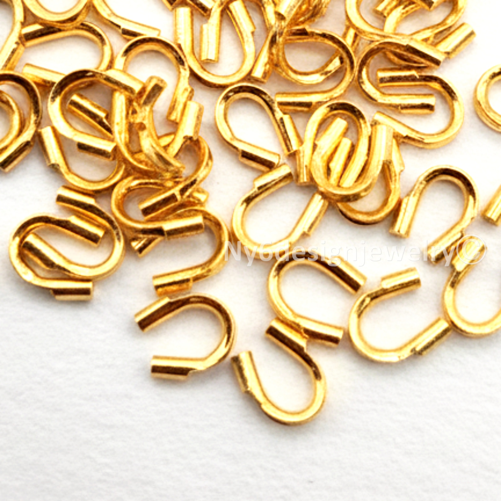 Beadsmith Wire Protectors 0.56mm – 50 pcs U-Shaped Wire Guardians for Jewelry