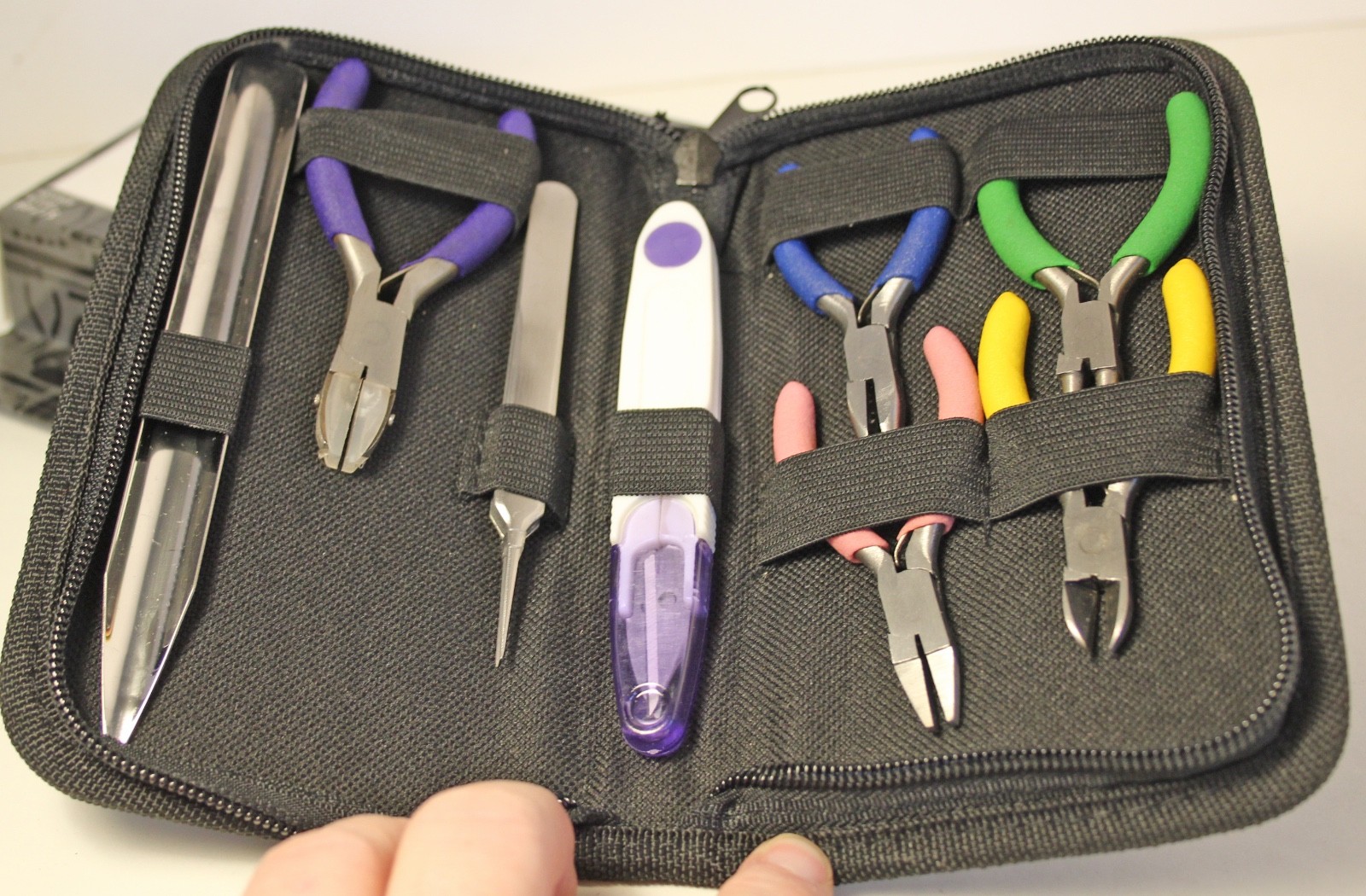 Mini Jewelry Making Tool 9 Pc Set & Case Gadgets & Gizmos NIB