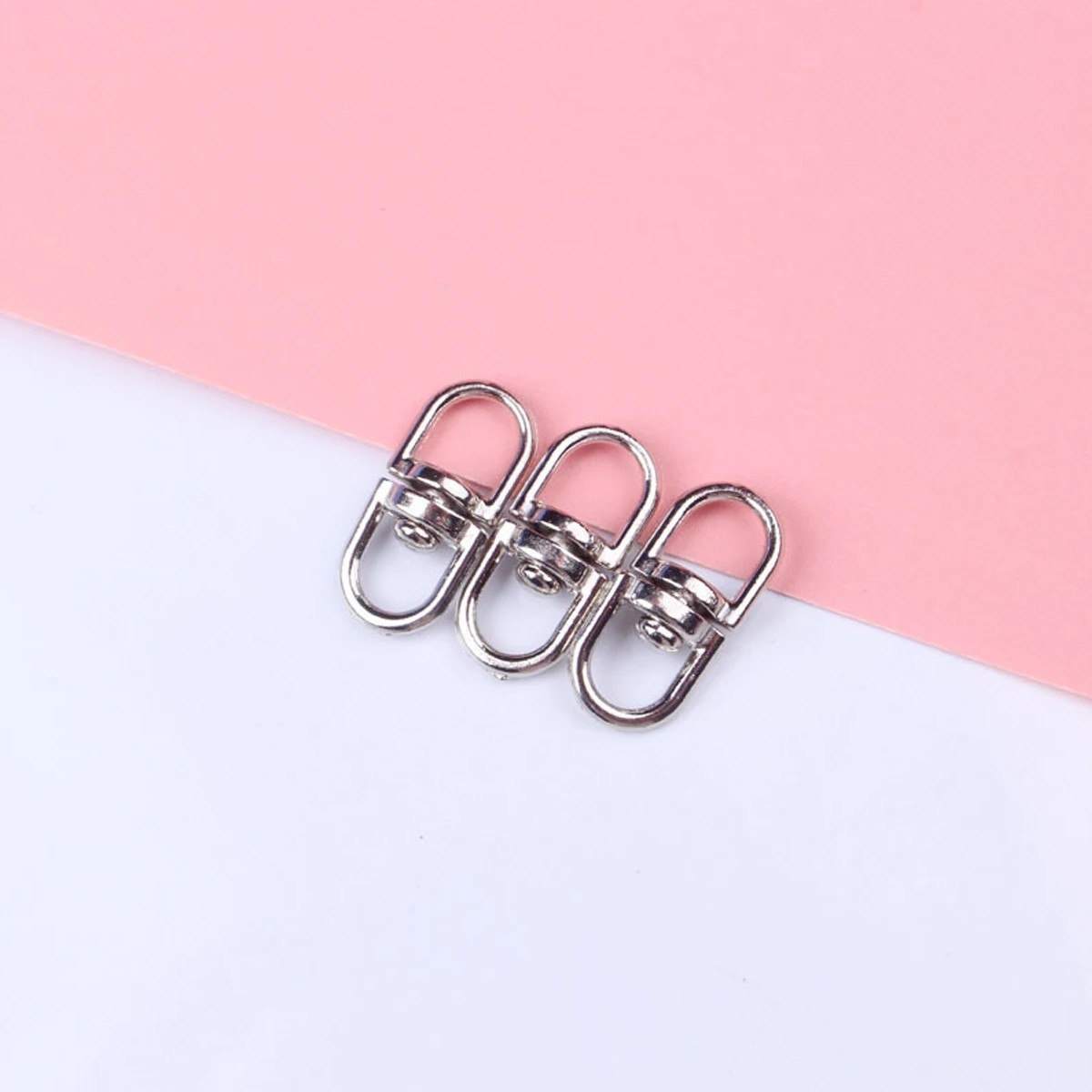 30/50/100PCS Rotatable Figure 8 Clasp Keychain Jewellery Connector