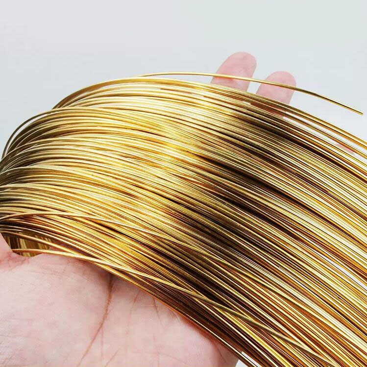 Diameter Ø0.3mm – 5mm Brass Round Wire Bare Unplated Jewelry Making / Wire Craft