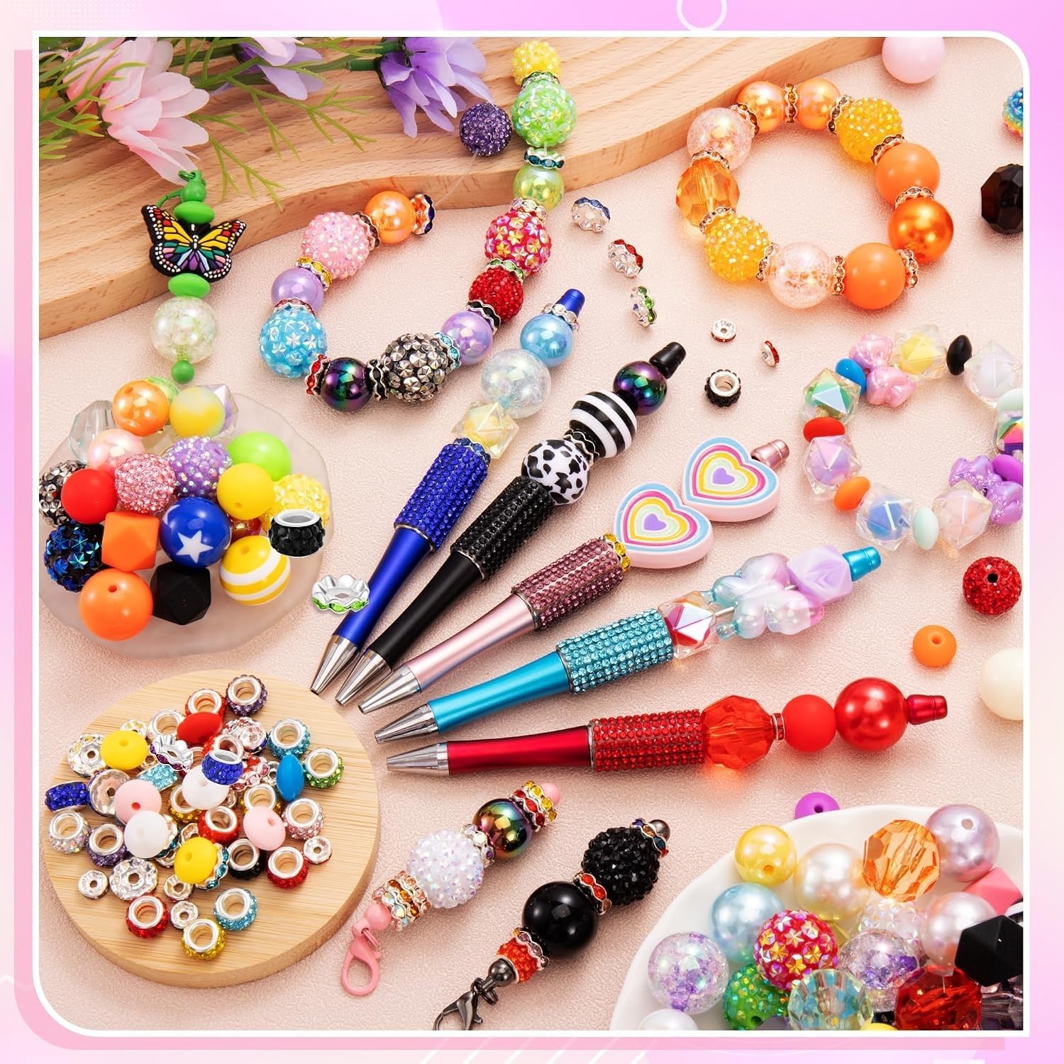 Mixed Crystal Resin Beads for Jewelry Making