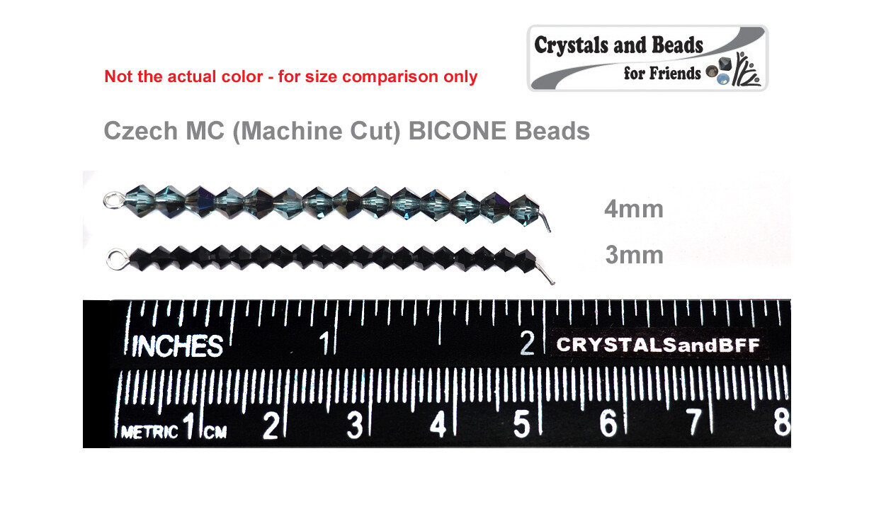 Czech Bicone Crystal Beads Turmaline green blue Rondelle Diamond