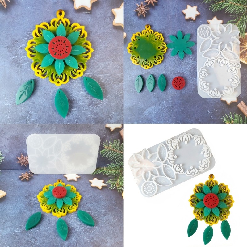 Easy To Use Earring Craft Mould Craft Of Soft Heat Resistant Silicone