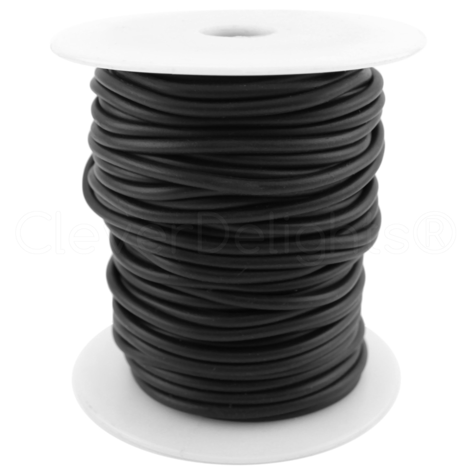 Ts Black Solid Rubber Cord 30 Feet 3mm 3/32″ Round Crafts Beading Jewelry Neck
