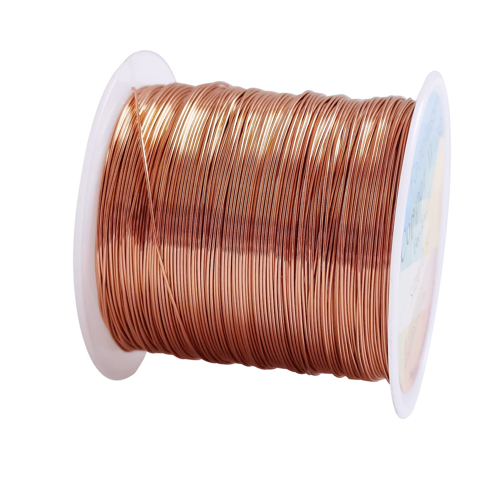 328 Feet Tarnish Resistant Copper Wires 24 Gauge/0.5mm Jewelry Craft Wires Bead