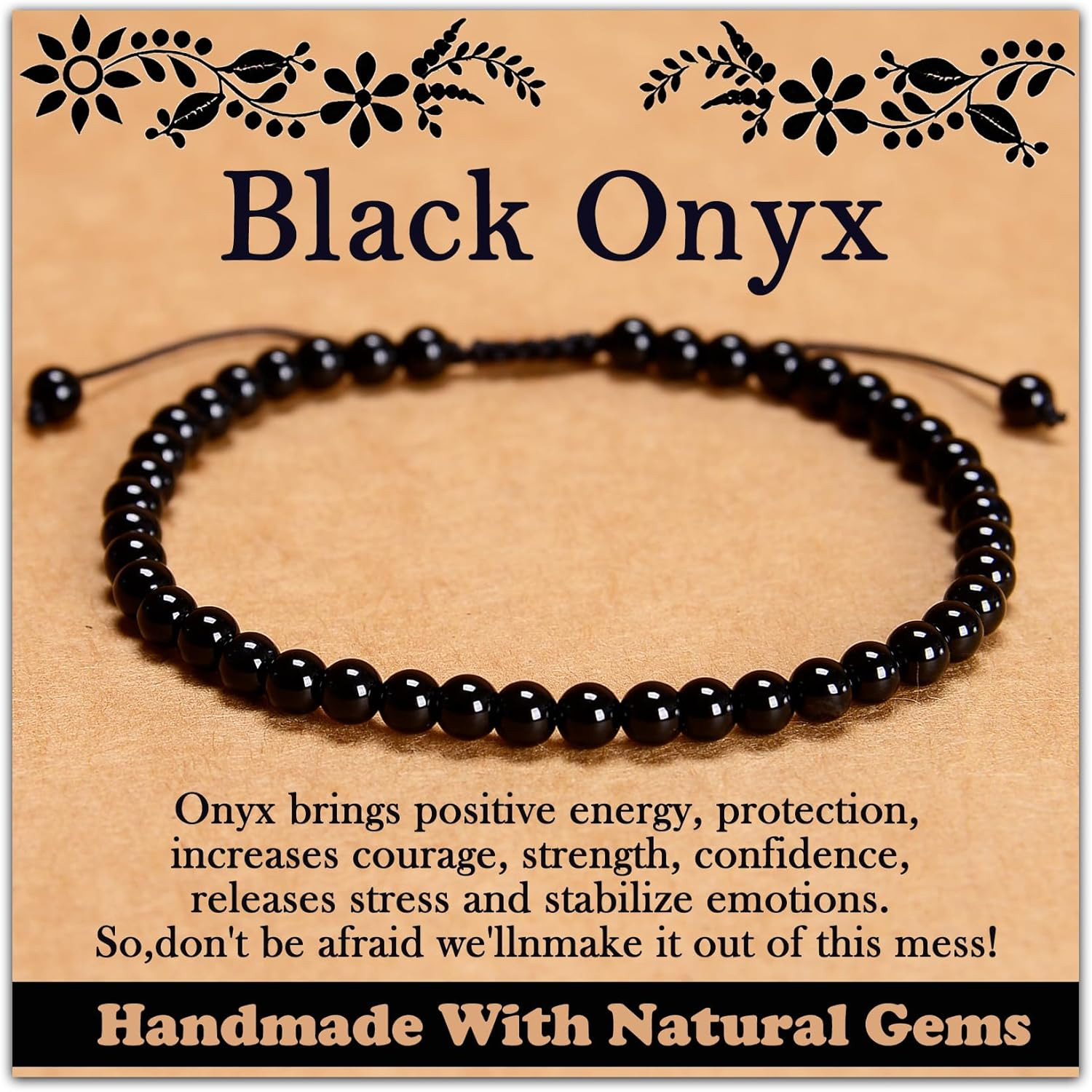 468Handmade Adjustable Natural Gemstone Crystal Bracelet Healing Power Energy In