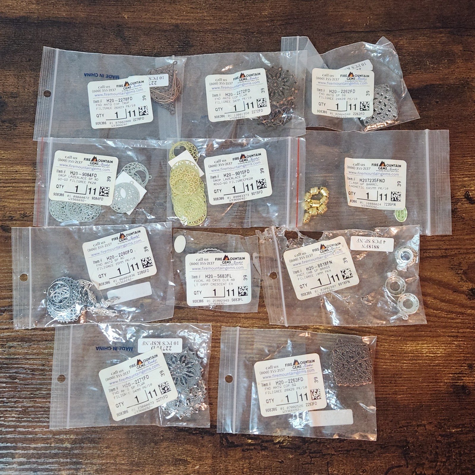 Fire Mountain Gems Jewelry Findings And Charms Lot