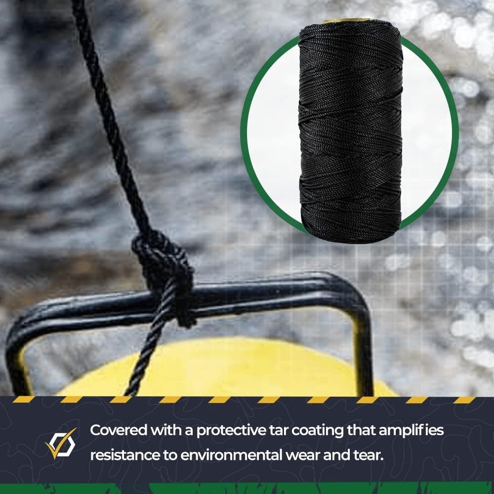 100% Nylon Tarred Twine 1680ft – The Durable Choice for Crafting & Bushcraft