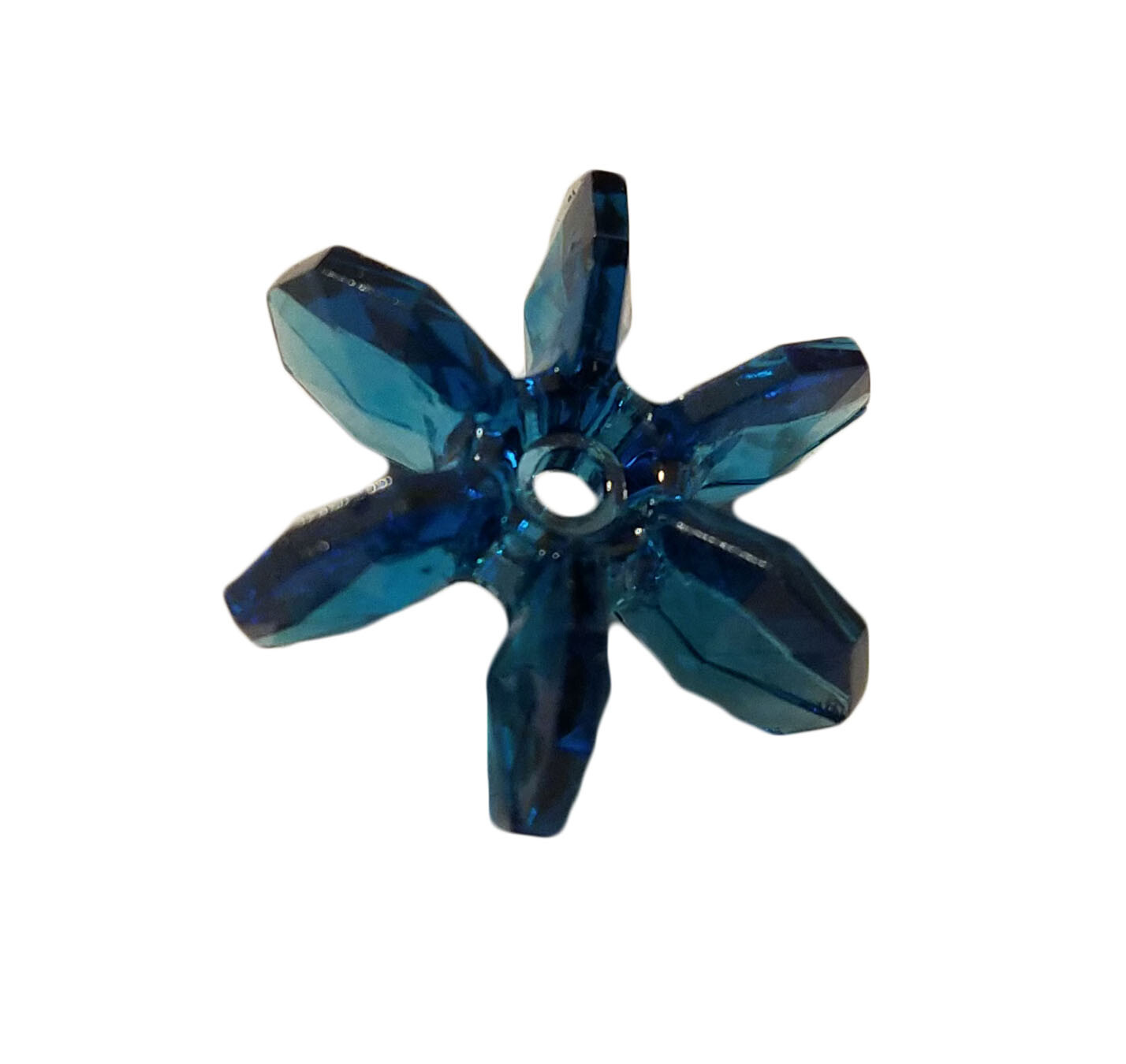 200 Pcs Assorted Transparent 18mm Starflake Sunburst Plastic Acrylic Craft Beads