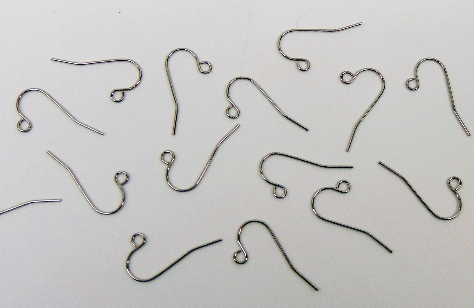 100 STAINLESS Steel Ear Wires Hooks ~21 gauge + open loop Earrings ~ EarWires