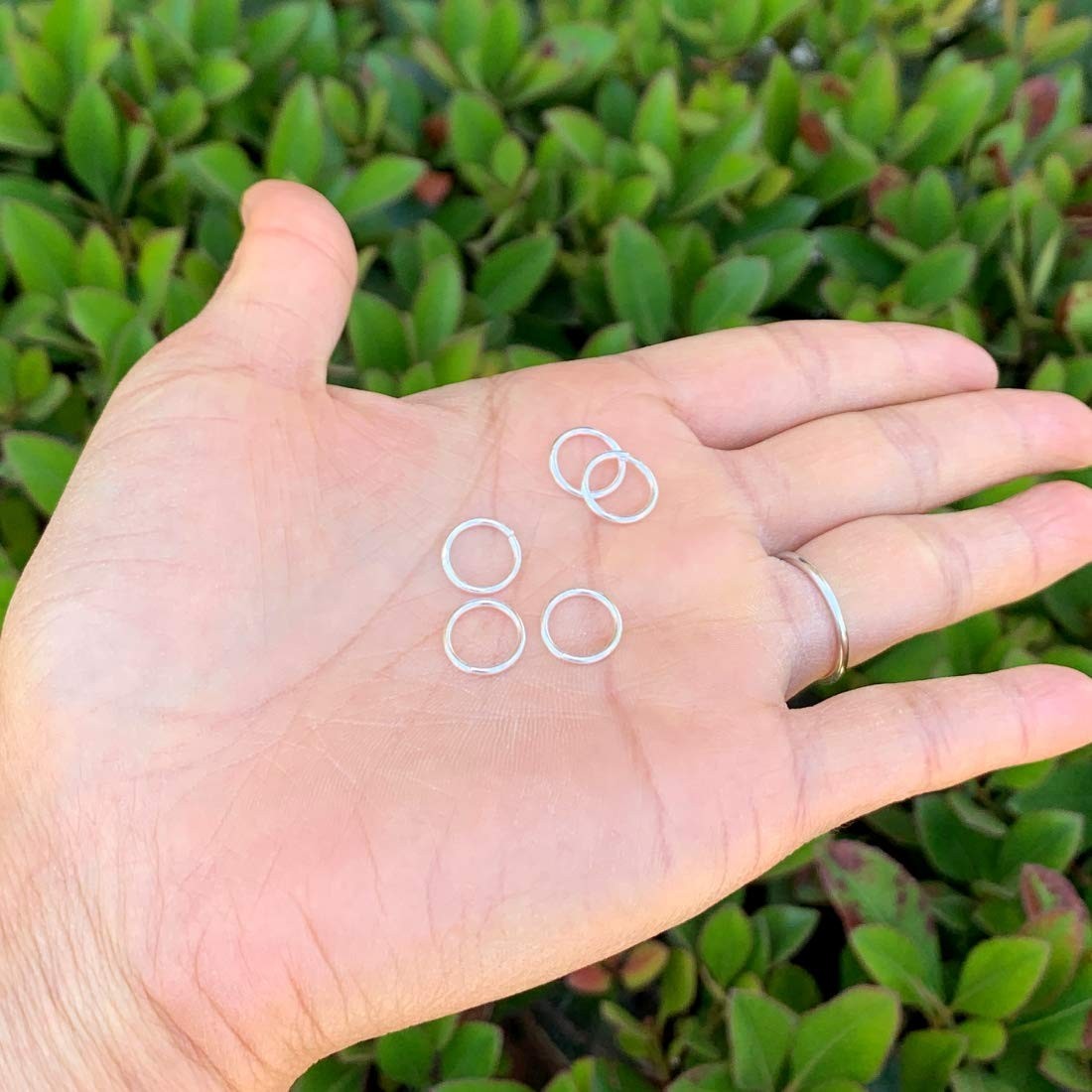 20pcs 925 Sterling Silver Open Jump Rings 10mm O Ring Connectors for DIY Jewelry