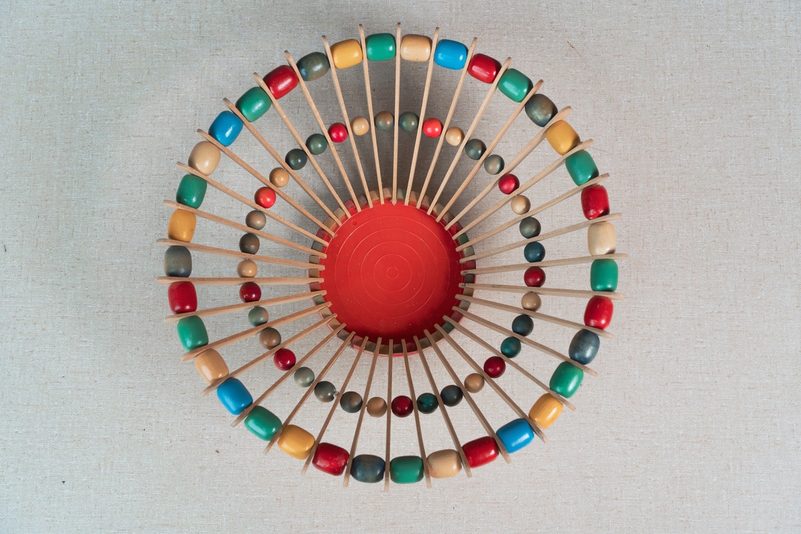 Mid Century Atomic Modern Walco Bead-A-Basket Kit w/ Box