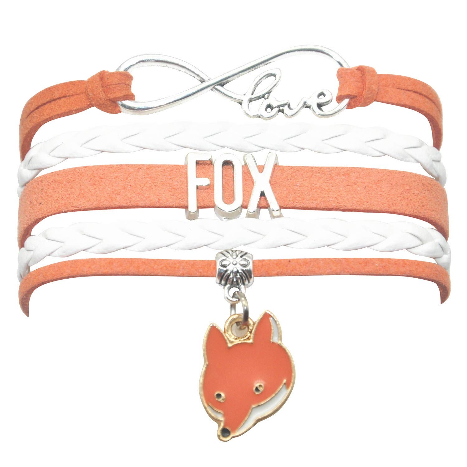 Fox Bracelet – Infinity Love Charm Bracelet Gifts For Women, Men, Adult Fox – 02