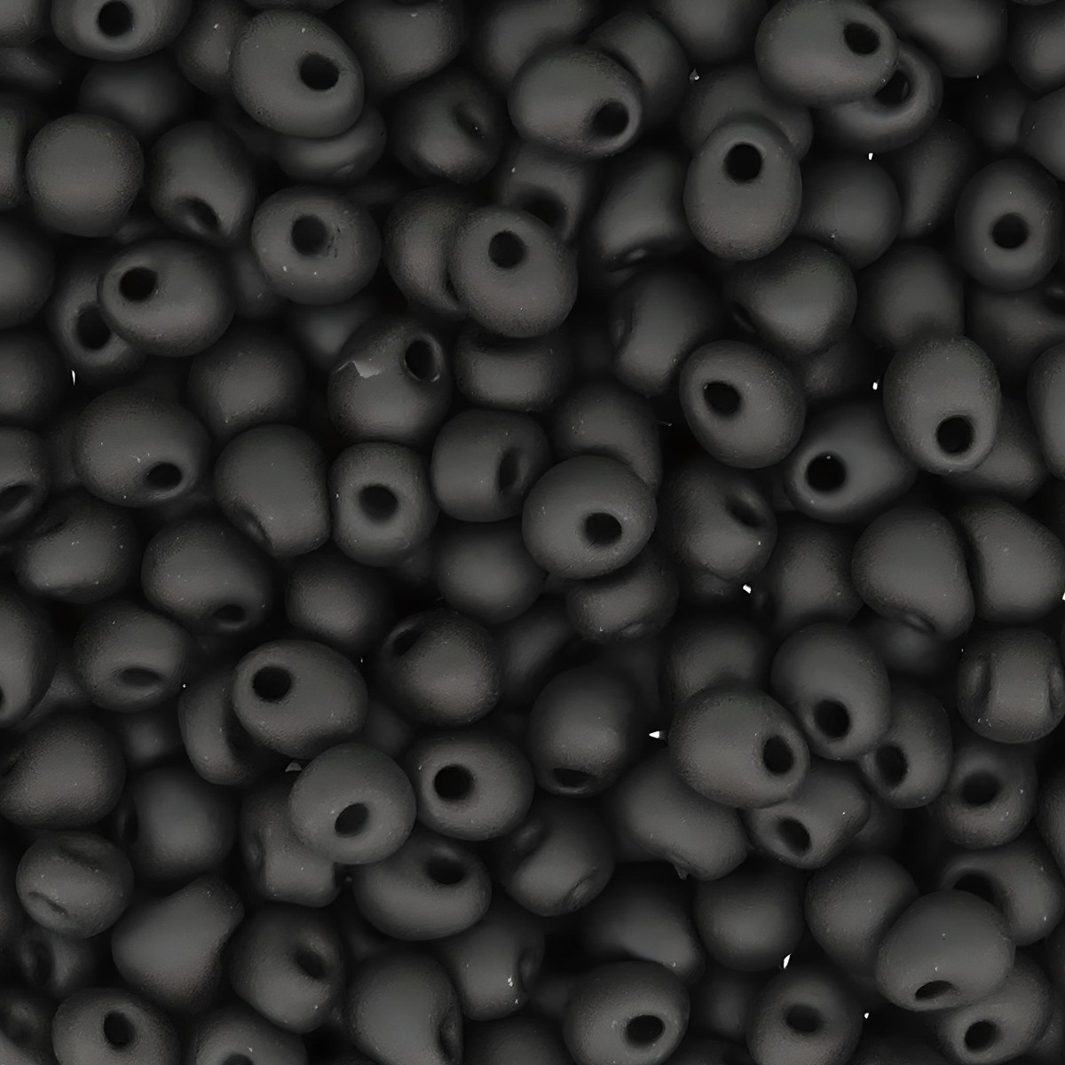 Miyuki Drop Beads 3.4mm Teardrop Shape 9GM Matte Black