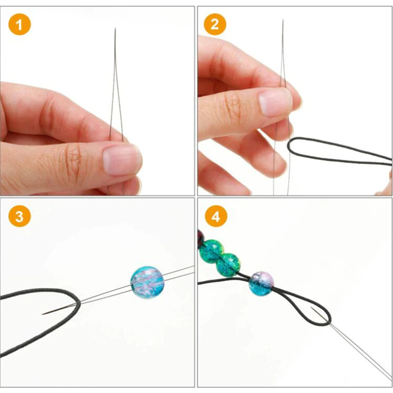 Open Eye Beading Needle Easy Beader 5 Pieces