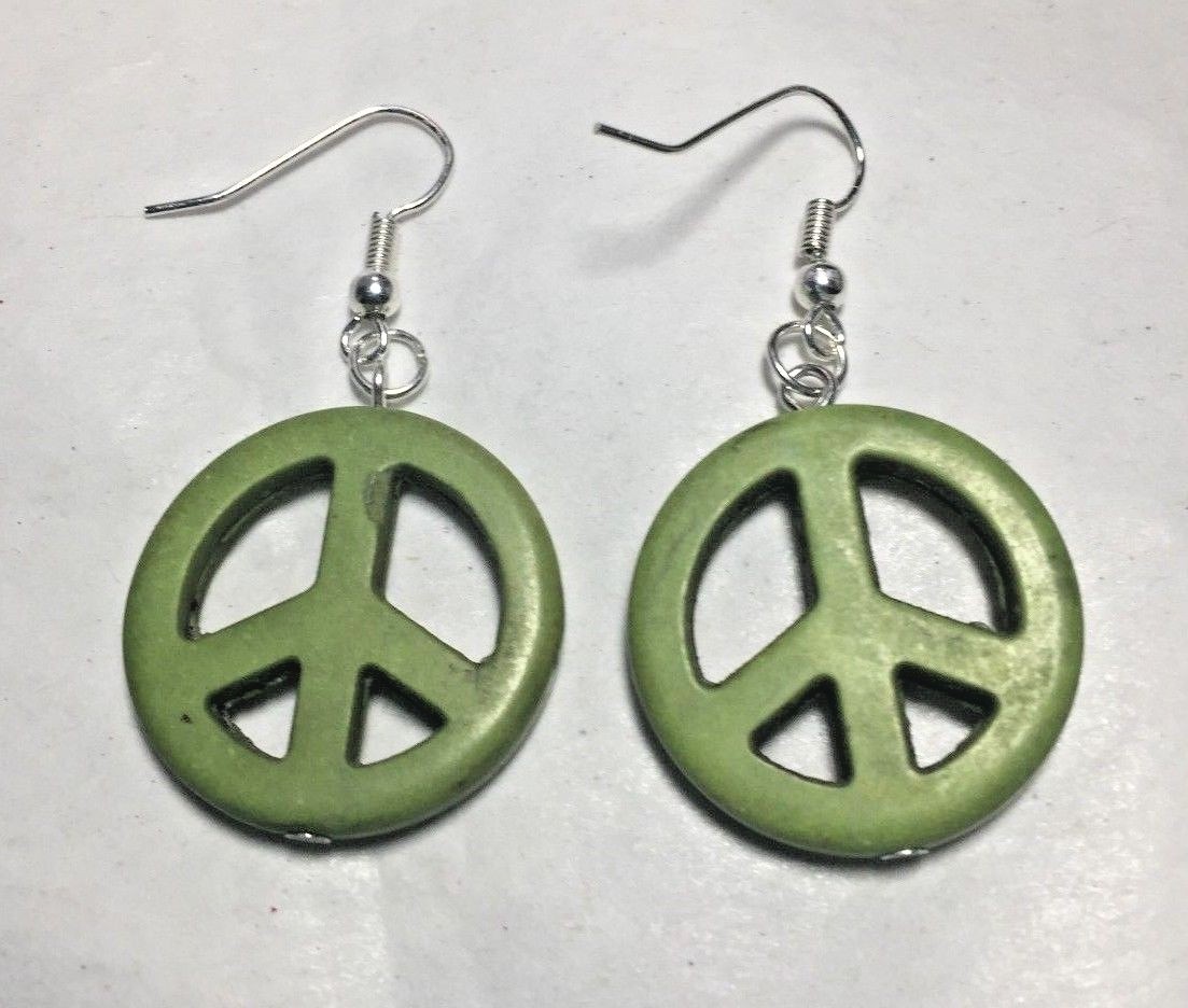 Starter Peace Sign Earrings Making Jewelry Set Supplies Beginners Kit Mixed Lot