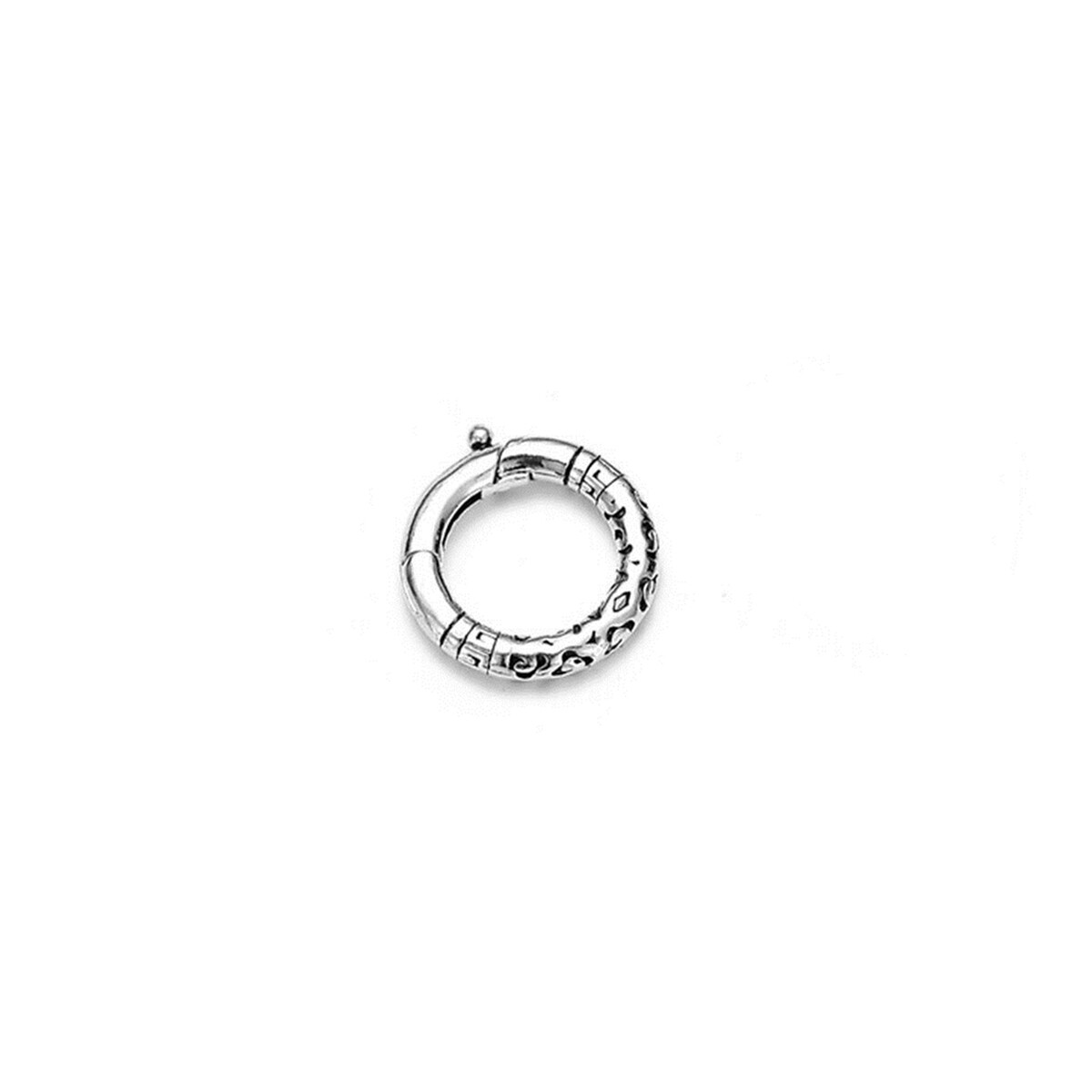 1pc 12mm/14mm Sterling Silver Spiral Spring Ring Clasp for Bracelet Necklace