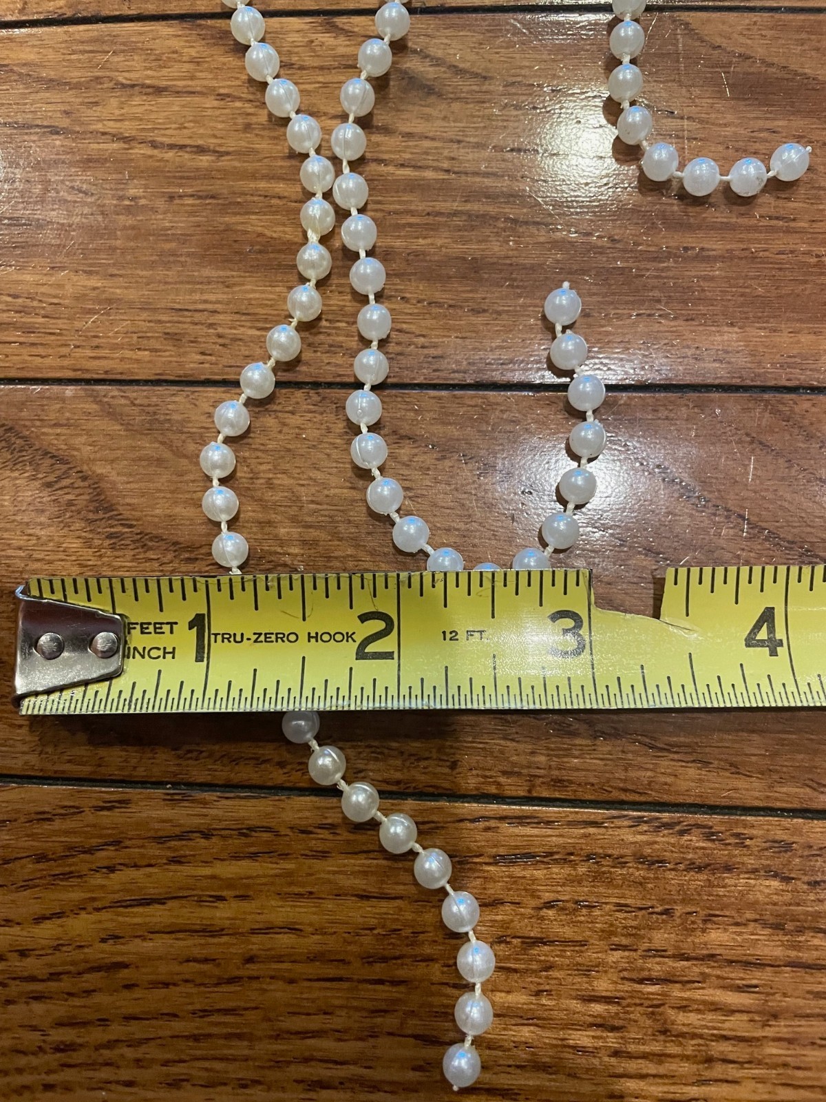 Pack of Small Fake Pearl Beads, 17 strings of 15 feet & 5 smaller strands, EUC