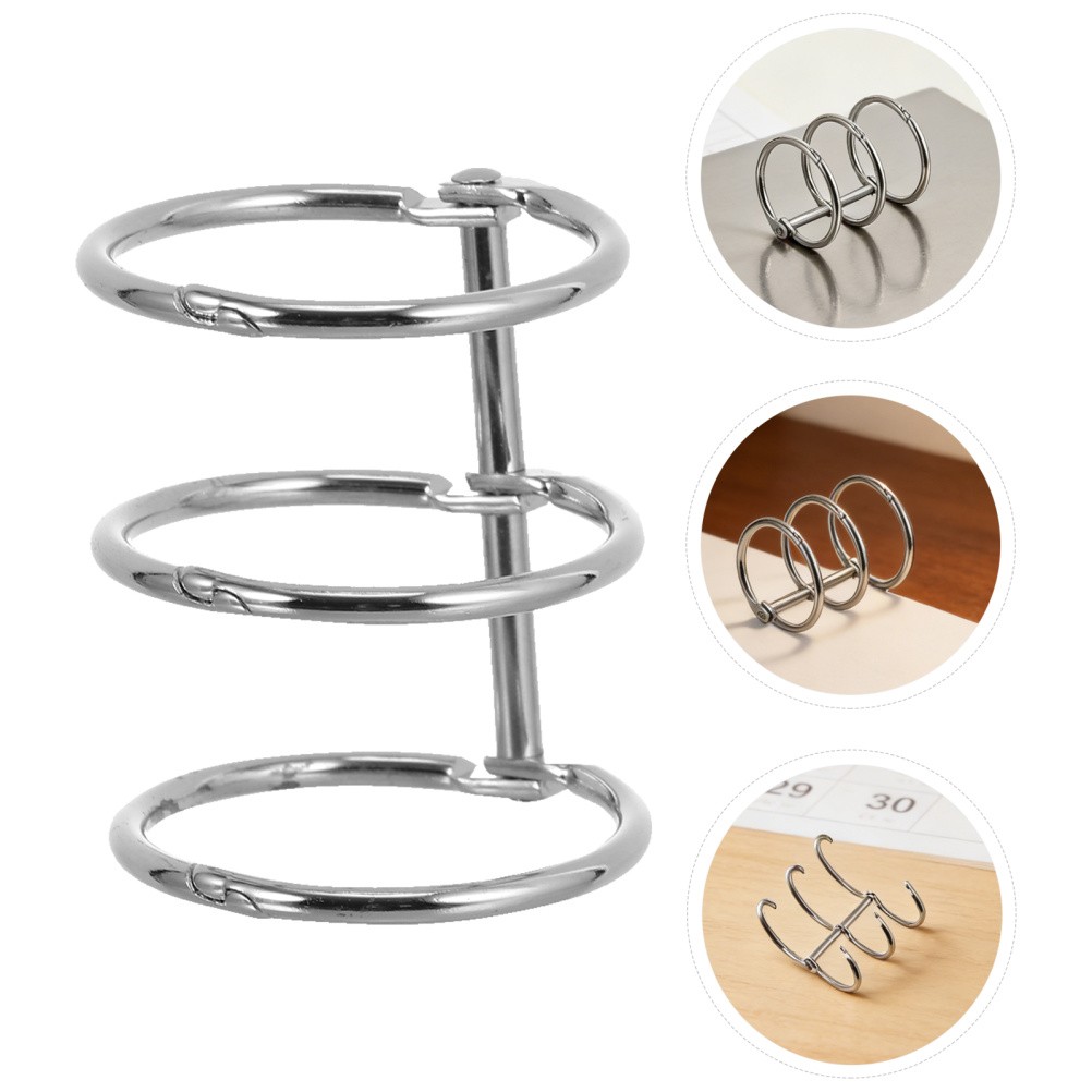 8 Pcs Photo Album Binder Easy-to-Use Rings Binding Spine Organizer