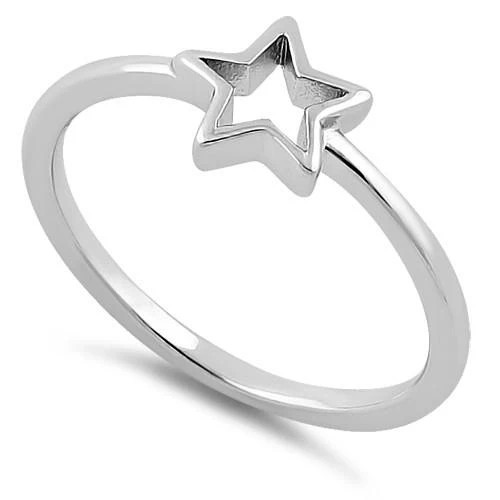 925 Sterling Silver Shooting Star Ring