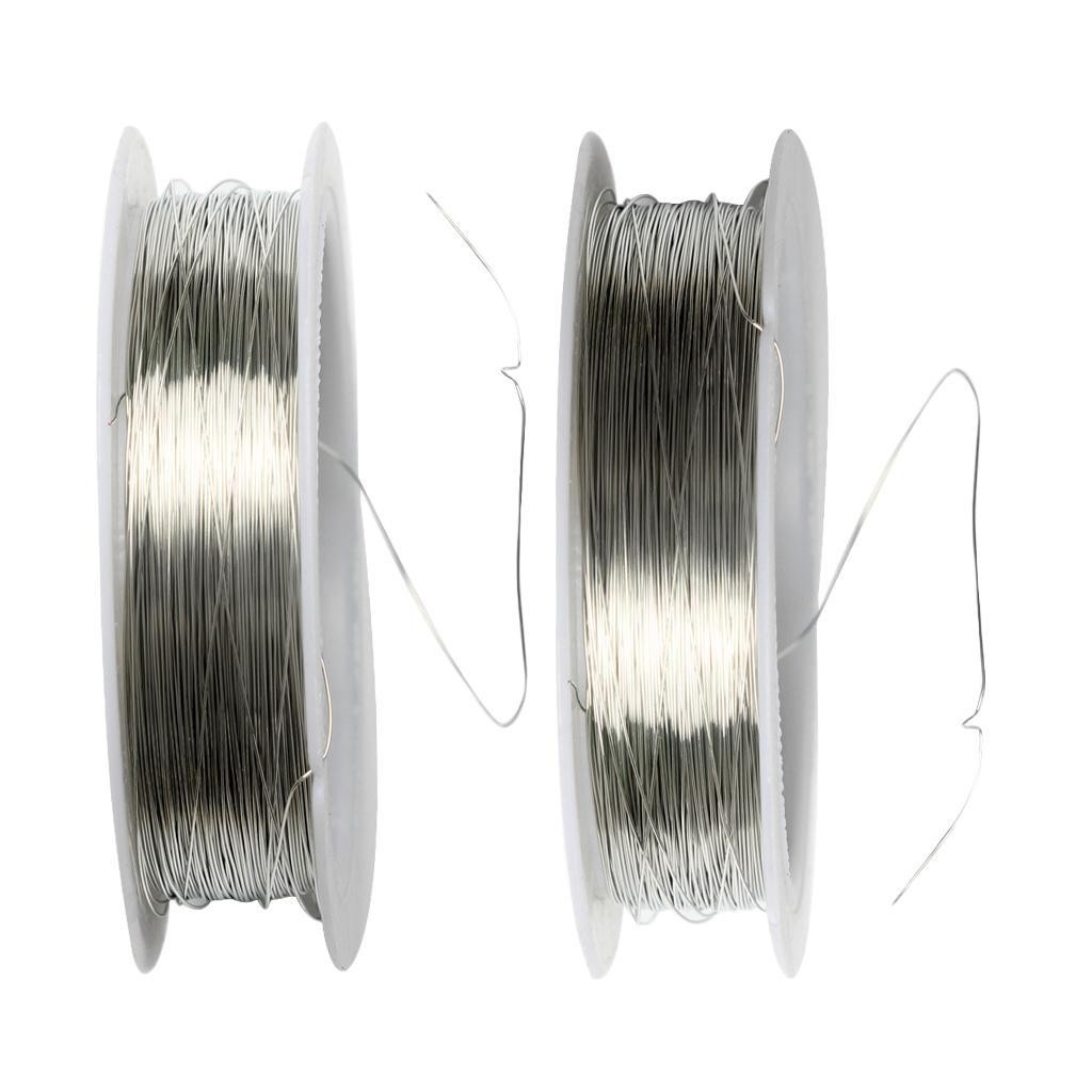 2Rolls 0.3mm Soft Iron Wire line for DIY Jewelry Making