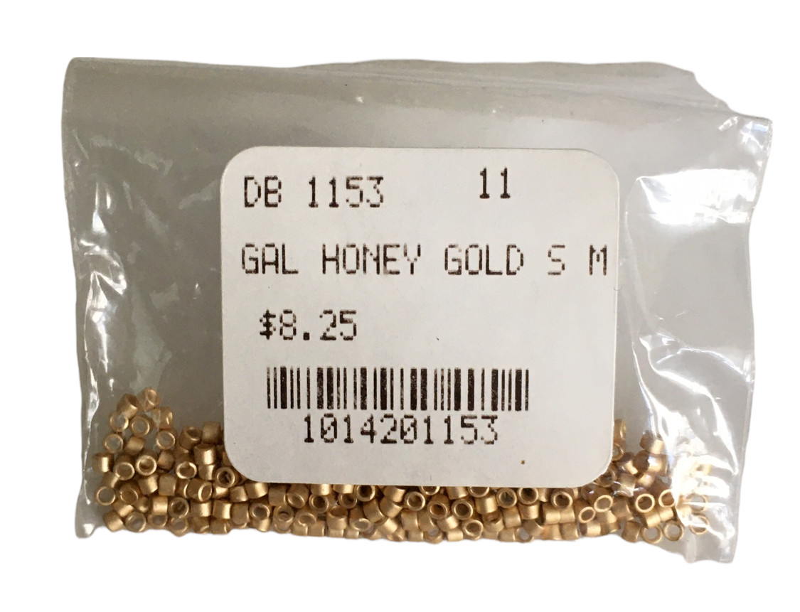 Jewelry Making Seed Beads Gal Honey Gold Color Tiny DB Size 11 DB1153