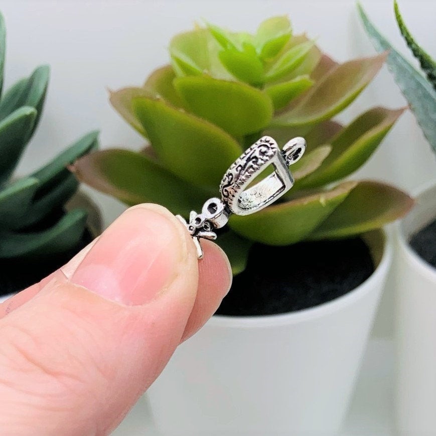 Silver Cowboy Spur Charms, 23x12mm – US Seller