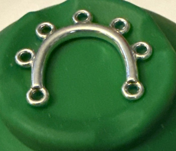 18 Silver Filled “U” Shaped Connectors/Earring Components 7 Loops 15x18mm
