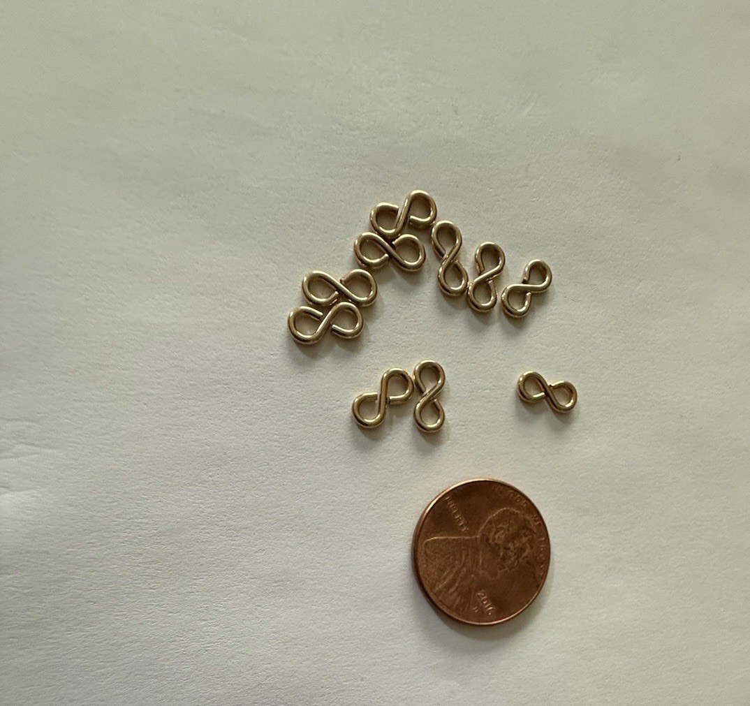 14kt gold filled 18gauge figure 8 eye 9×4.25mm 10pcs