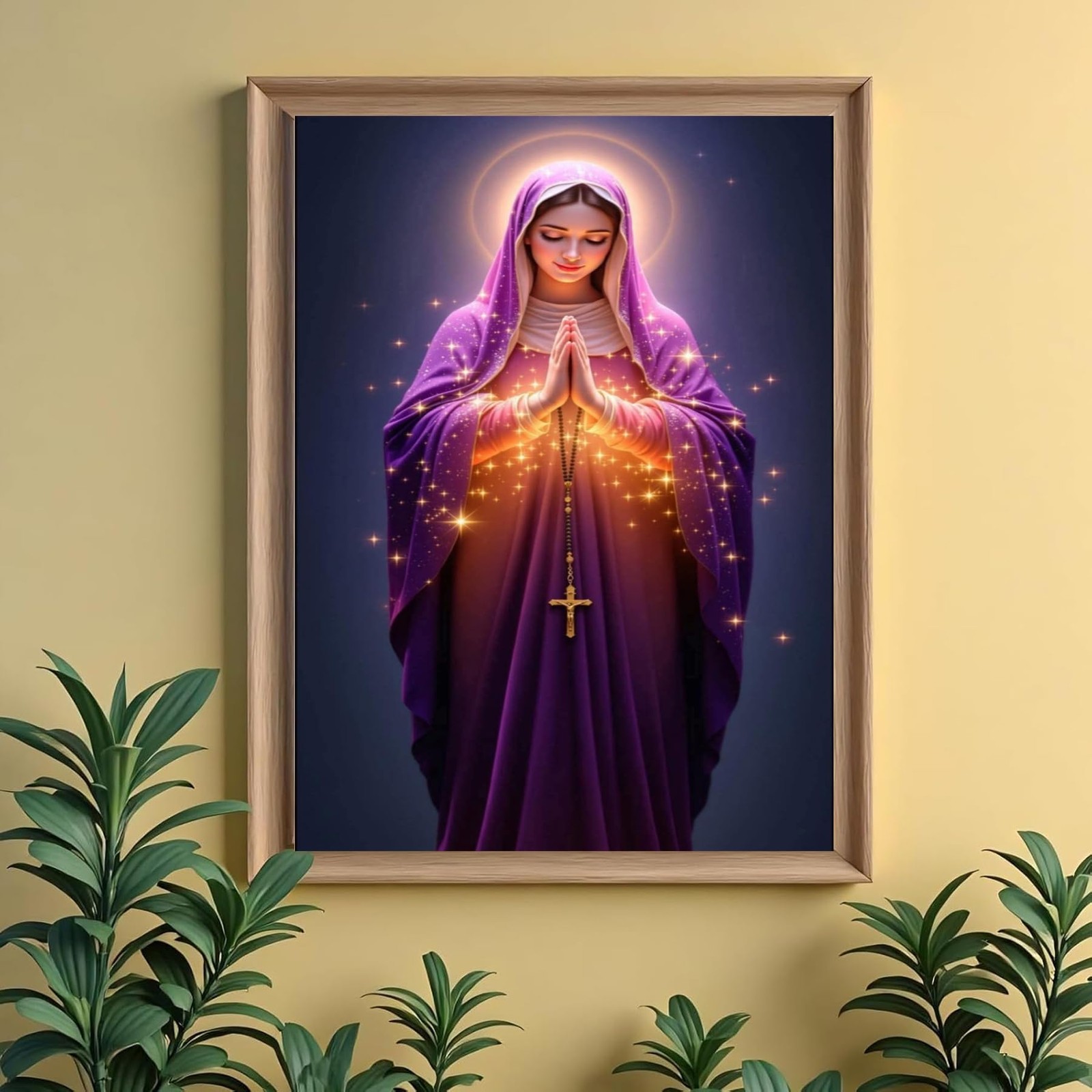 Adult Religious Mary Diamond Painting Set, Virgin Mary 5D Diamond Painting Set (