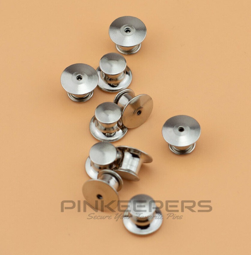 Locking Pin Backs/Pin Locs Keepers for Enamel Pins-Low Profile No Tool REQ’D