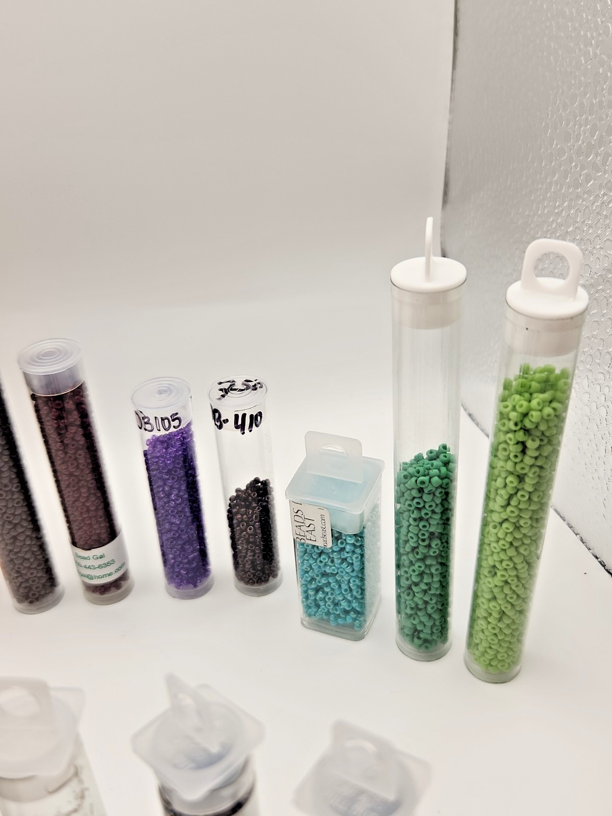 Lot of 29 Assorted Sizes Glass Seed Bead Tubes Jewelry Making Craft Beads Mixed