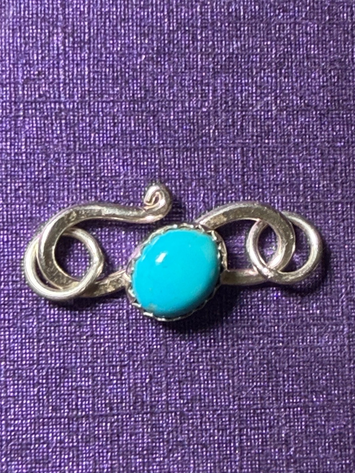 Sleeping Beauty Turquoise Sterling Silver Clasp