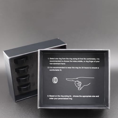 Ring Sizing Kit – Accurate Finger Measurement Tool Smart Ring, Easy to Use,