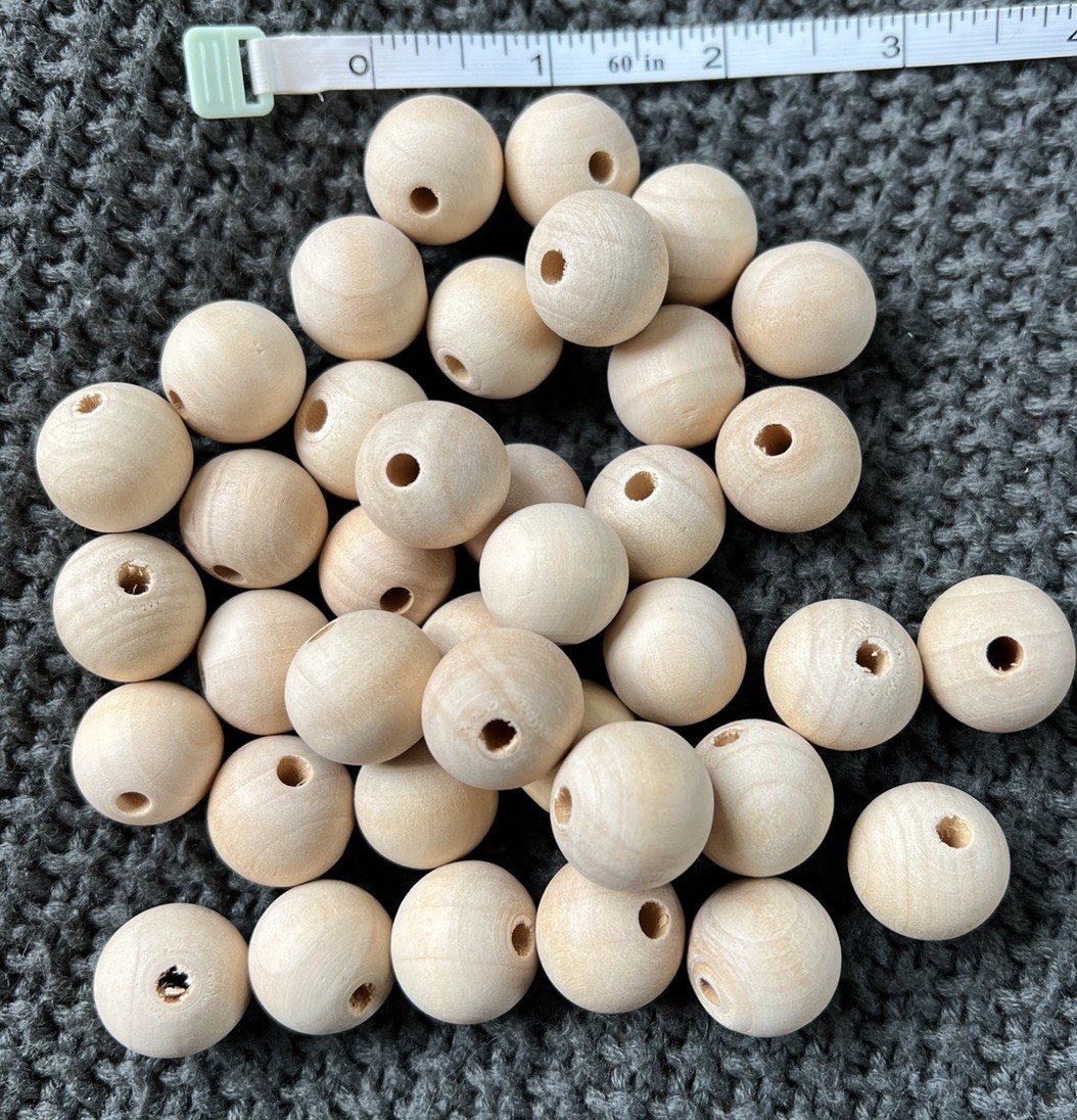 HUGE 10+ Lb Mixed Craft Making Supplies Lot – 2000+ Natural Wooden Beads **NEW**