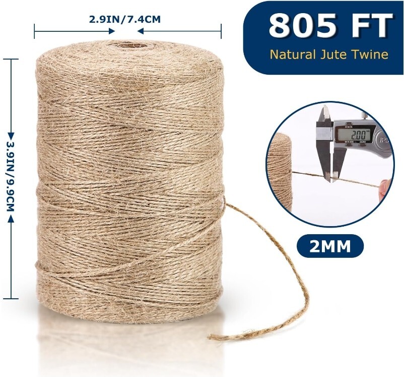 Jute rope Twine string Jute Twine String hemp Natural for Crafts 6mm 8mm 25mm 10