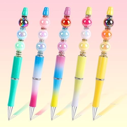 100 Pcs Beads for Pens – Focal Beads for Beadable Pens, Acrylic Bead for Beaded