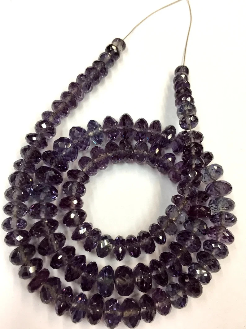 Extremely Beautiful So Gorgeous Rondelle Beads Alexandrite Faceted Rare Beads.