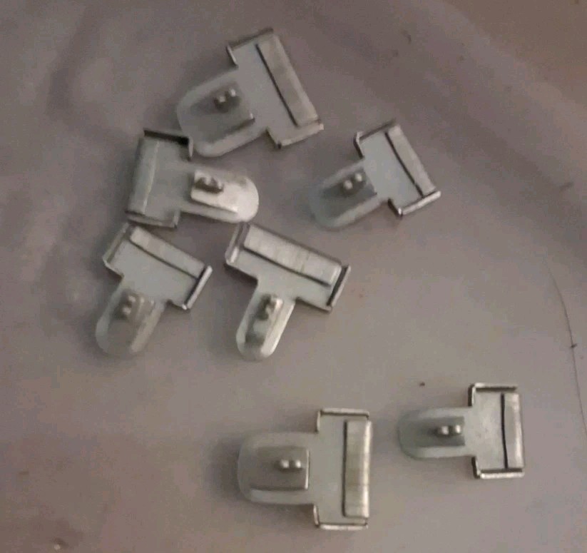 Antique White Metal Snap Safety Lock Catches For Open Box Clasps Bracelets